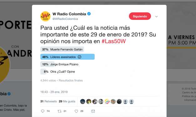 La noticia más importante en la W el 29 de enero: Líderes asesinados